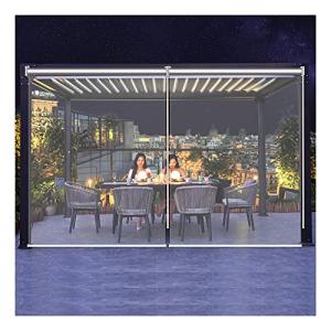 Estor enrollable impermeable de PVC para jardín al aire lib…