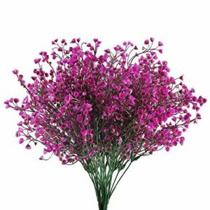 HUAESIN 4pcs Flores Artificiales Exterior Resistentes UV 40…