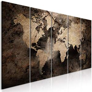 murando Cuadro en Lienzo Mapamundi 200x80 cm 5 partes Impre…