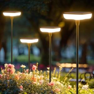 Ainostone Balizas Luces Solares Led Exterior Jardin 4 Pieza…
