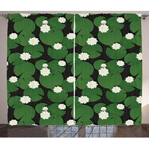 ABAKUHAUS Natural Cortinas, Modelo del Agua Floral de los L…