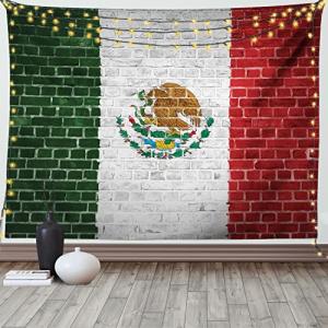ABAKUHAUS Mexica Tapiz de Pared y Cubrecama Suave, Bandera…