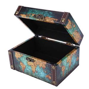 Leopacat Caja de Madera Cofre del Tesoro,Almacenamiento Dec…