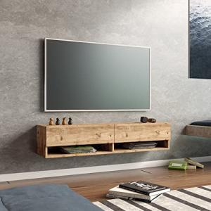 [en.casa] Mueble TV Suspendido con Espacio de Almacenaje Me…