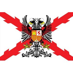 Durabol Bandera de Cruz DE BORGOÑA con Águila Bicéfala -Agu…