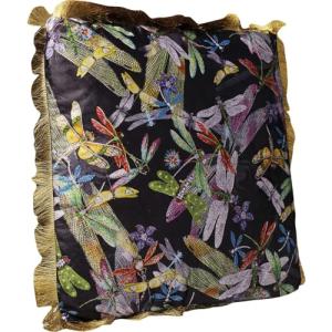 Kare Design cojín Tropical Garden Fringe, multicolor, con f…