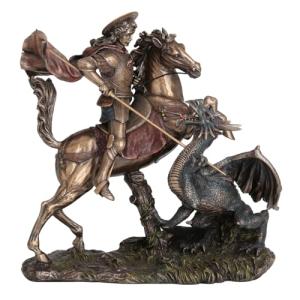 BY SIGRIS Origen Home Decor San Jorge a Caballo y Dragon Br…