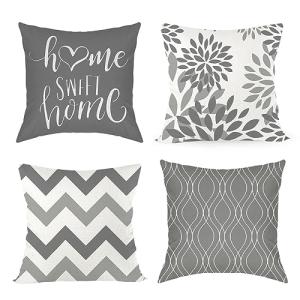 Joyshare Cushion Cover, 40 x 40 cm, Set di 4 con Home Sweet…