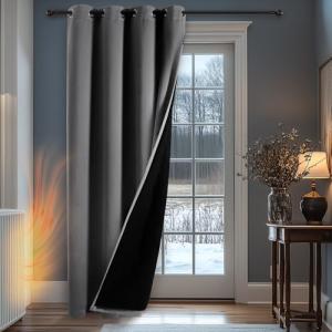 Deconovo Cortinas Opacas con Ojales, Cortinas térmicas y Re…