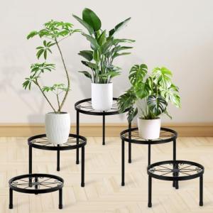 5pcs Doporte de Metal para Plantas, 5 tamaños de Soporte pa…