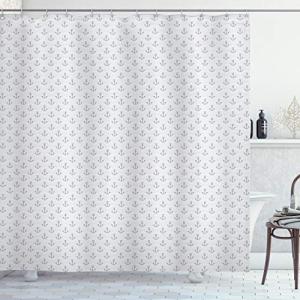 ABAKUHAUS Ancla Cortina de Baño, Ondulado, Material Resiste…