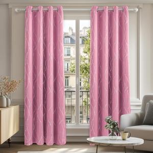 Deconovo Cortinas Opacas con Aislamiento Térmico con 8 Ojal…