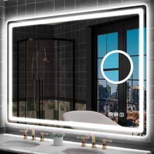 S'bagno Bluetooth Espejo Baño con Luz 100x70cm, IP44 Espejo…
