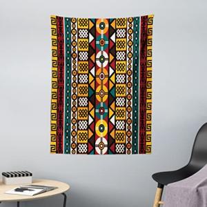 ABAKUHAUS Patrón De Kente Tapiz de Pared y Cubrecama Suave,…