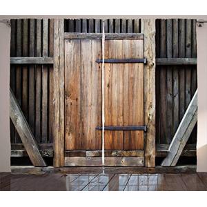ABAKUHAUS Antiguo Cortinas, Puerta rústica de Madera Rural,…