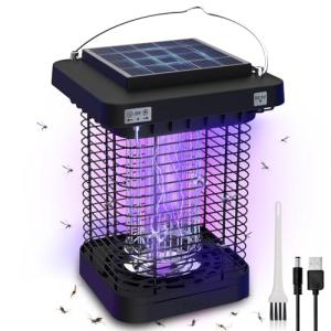 Lampara Antimosquitos Solar, 365nm UV Lampara Mosquitos 130…
