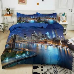 Funda Nórdica 150x220 cm (Cama 90) Vista Nocturna de la Ciu…