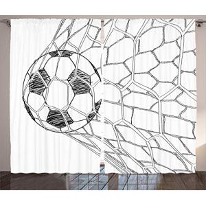 ABAKUHAUS Fútbol Cortinas, Balón de fútbol en Red, Sala de…