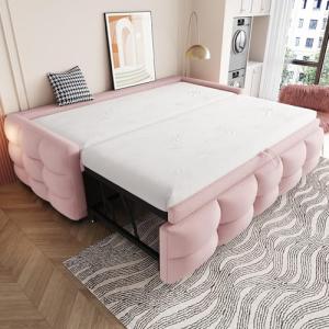Moimhear Cama tapizada, sofá cama extensible de 90 x 190 cm…