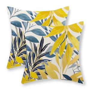 JEFERSO Fundas de almohada de verano para exteriores, 18 x…