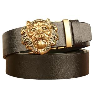 KazeRyu Cinturón De Cuero Con Trinquete For Hombre - Hebill…