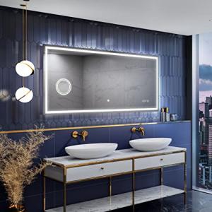 A ARTFORMA Slimline 70x70 cm Espejo de Baño con Iluminación…