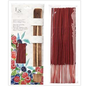 Incienso Frutos Rojos Natural | Pack 50 Varillas   Soporte…
