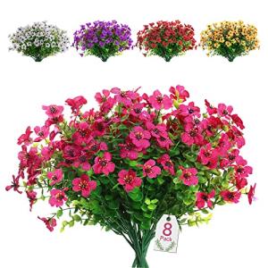 SOMYTING 8 Piezas Flores Artificiales Flor Falsa Decorativa…