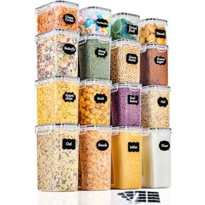 GoMaihe Botes Cocina, Juego de 16 Piezas de Recipiente de B…
