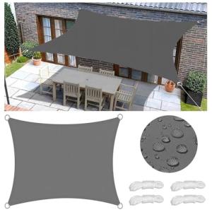 Toldo Vela de Sombra Rectangular Impermeable Toldos Exterio…