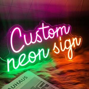 Personalizado Letrero de Neón Luminoso LED, Luces de Neon P…