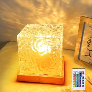 GY Wave Lamp Cubo, Proyector Oceano y Galaxia, Lámpara Efec…