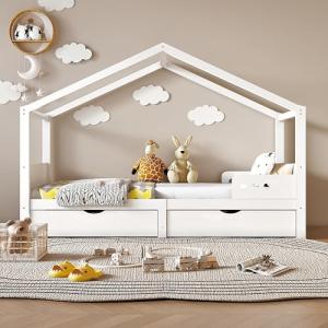 Moimhear Cama Infantil de 90 x 200 cm – versátil Cama Infan…