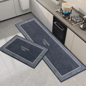 OPLERT Alfombra de Cocina 2 Piezas,Juego de Alfombrillas de…