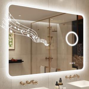 STARLEAD 100x70cm Espejo-Baño-con-Luz y Aumento 5X, Bluetoo…