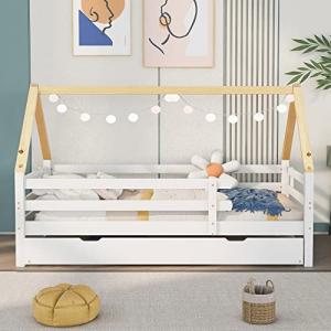 Moimhear Cama en árbol de 200 x 90 cm, cama individual, cam…