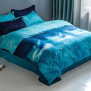 Chickwin Juego de Ropa de Cama Galaxia, Cielo Estrellado Es…