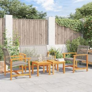 AJJHUUKI Home Items, juego de 5 piezas de salón de jardín,…