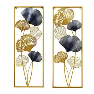 Objeto decorativo de pared Ginkgo de hierro Ginkgo Escultur…