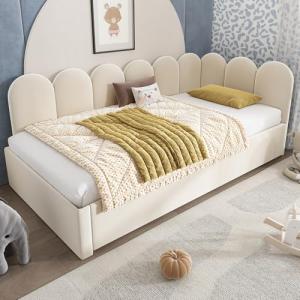 Moimhear Cama tapizada de día 90 x 200 cm, sofá cama con ca…