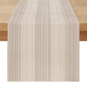Camino de Mesa Beige Marrón Rayas 40 x 180 cm Camino de Mes…
