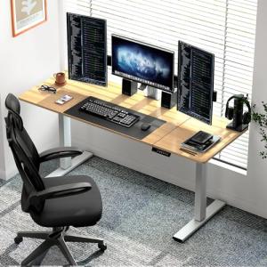 sogesfurniture Escritorio Eléctrico Ajustable en Altura, Id…