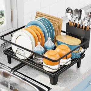 Escurridor de Platos, Escurreplatos con Soporte para Utensi…
