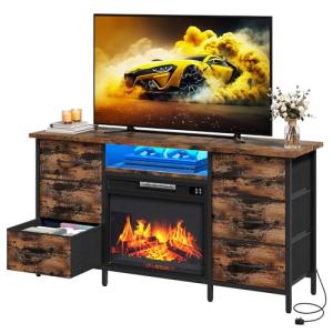 YITAHOME Mueble de TV con Chimenea Electrica, Chimeneas Ele…