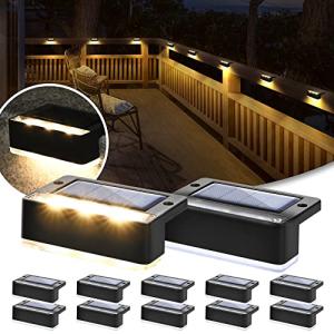 Solpex luces solares para exterior, 12 piezas, luz de escal…