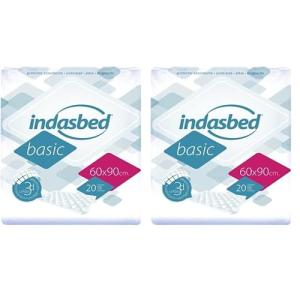 Indasbed Basic Protector Cama, 60 x 90 cm - Color Blanco, 2…