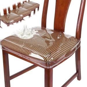 Fundas para sillas de comedor de PVC, fundas de transparent…