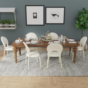 Chleby Juego de 6 Elegantes Sillas Comedor de Cuero Silla c…