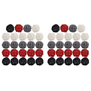 Kznifmk 48X Bolas de Ratán de 2,0 Pulgadas Decorativas para…