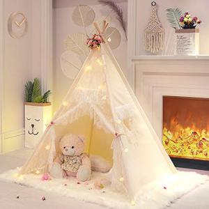 TreeBud Tienda de Campaña Tipi con Cortina de Encaje - Casa…